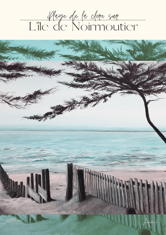 Affiche A4 - Plage de la Clère