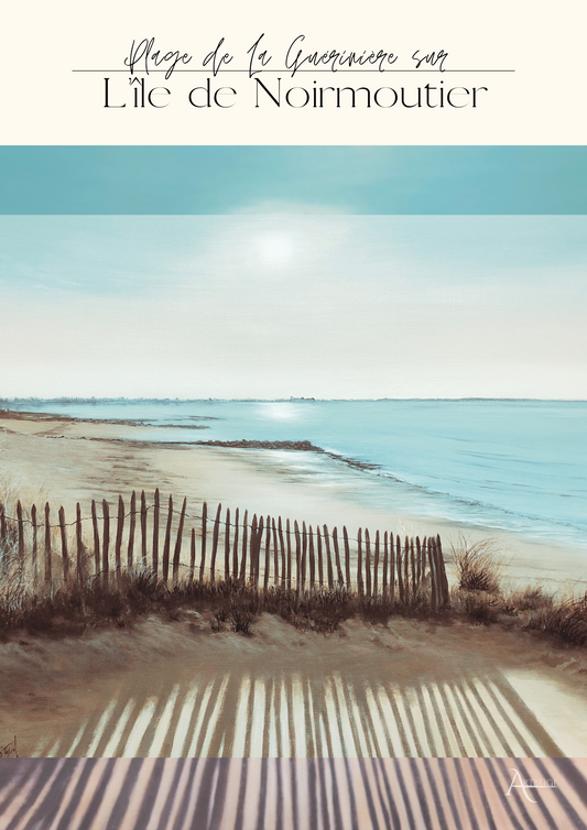 Affiche A4 - Plage de La Guérinière