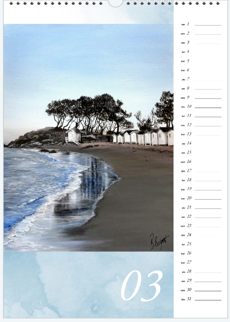Calendriers 2024 Artbeige A4