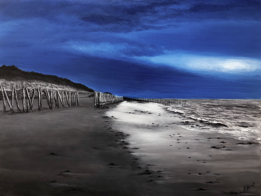 Ciel d'un soir sur Luzéronde Œuvre Originale