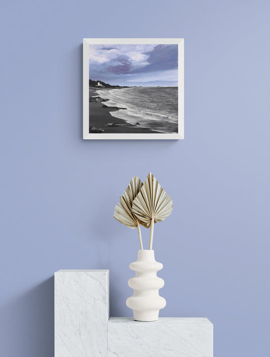 Impression sur papier d'art du tableau "La Clère en janvier" de Bénédicte Brigeot artiste peintre à Noirmoutier