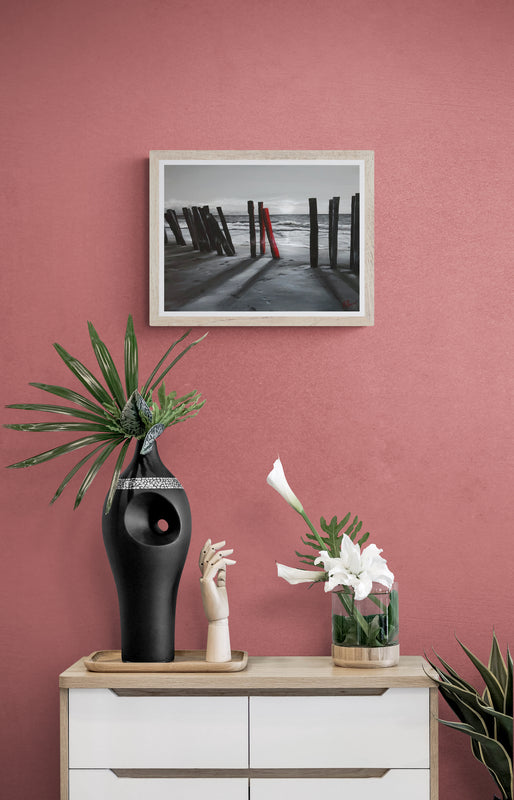 Impression sur papier d'art du tableau "La Pointe du devin" de Bénédicte Brigeot artiste peintre à Noirmoutier