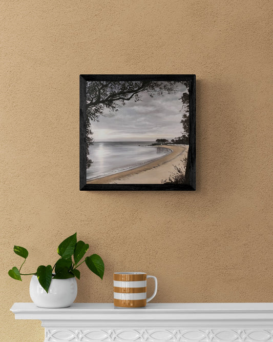 Impression sur papier d'art du tableau "Les dames eau miroir" de Bénédicte Brigeot artiste peintre à Noirmoutier