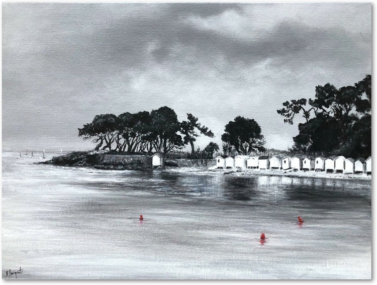 Les cabines blanches Impression sur Papier d'Art en édition limitée