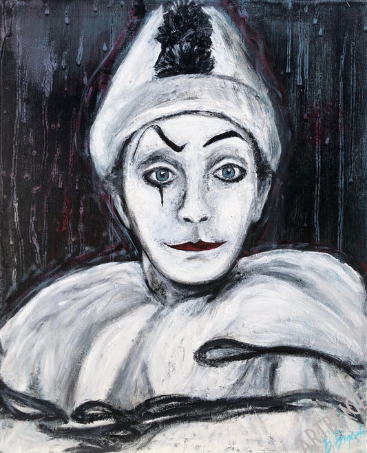 Artist & Make up...Pierrot, Artbeige by Bénédicte Eigelthinger Brigeot, Artiste peintre