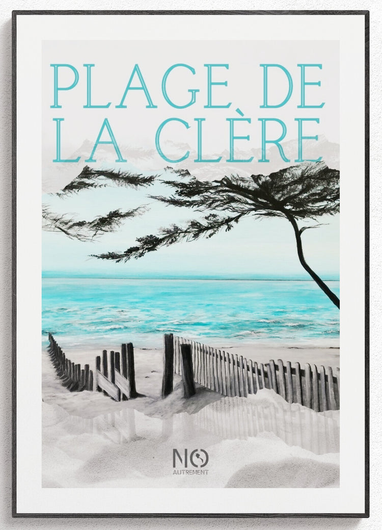 Affiche NO autrement - Plage de la Clère