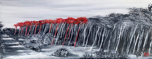 Collection NO autrement... Promenade dans le bois des Eloux, Œuvre originale, Artbeige by Bénédicte Eigelthinger Brigeot, Artiste peintre à Noirmoutier en Vendée