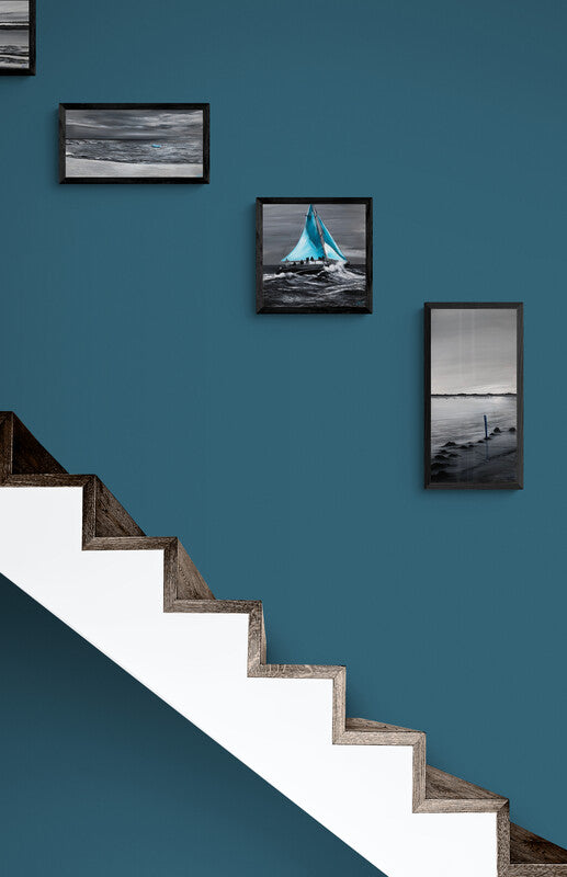 Impression sur papier d'art du tableau "La traversée du gois n°1" de Bénédicte Brigeot artiste peintre à Noirmoutier