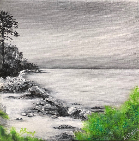 Collection NO autrement... une petite crique au bois de la chaize, Artbeige by Bénédicte Eigelthinger Brigeot, Artiste peintre à Noirmoutier en Vendée