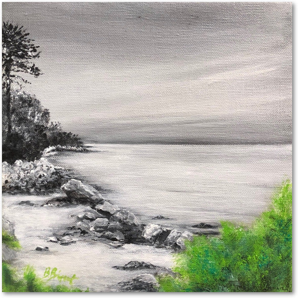 Une petite crique au bois de la Chaize Impression sur Papier d'Art en édition limitée