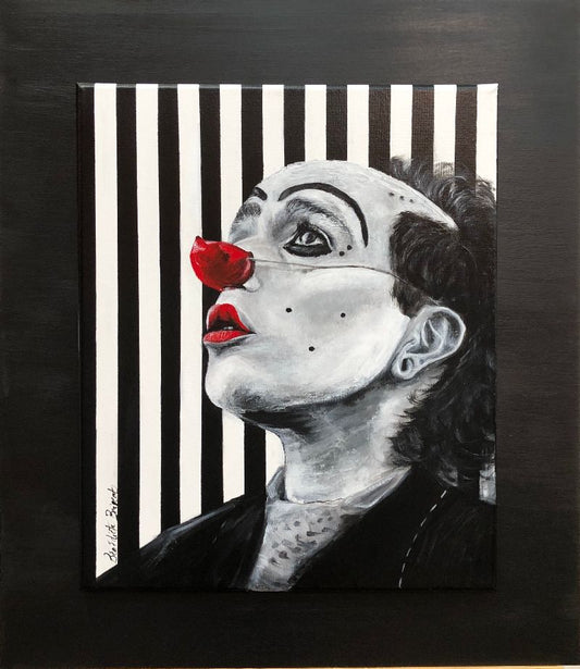 Clown pensant Oeuvre Originale