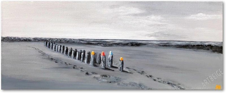 Collection NO autrement... Jeux de plage Reproduction Hahnemülhe, Artbeige by Bénédicte Eigelthinger Brigeot