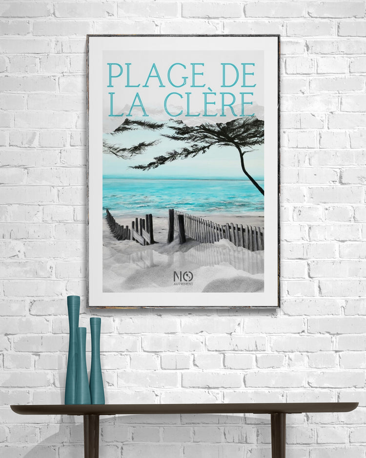 Affiche NO autrement - Plage de la Clère