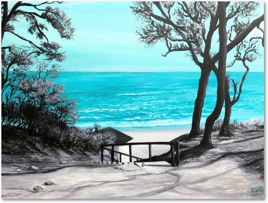 Impression sur papier d'art du tableau "Sérénité" de Bénédicte Brigeot artiste peintre à Noirmoutier