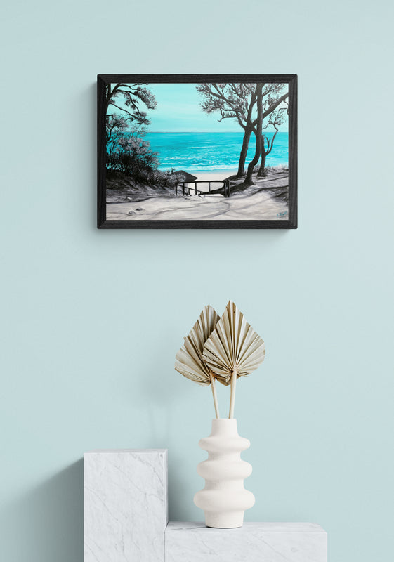 Impression sur papier d'art du tableau "Sérénité" de Bénédicte Brigeot artiste peintre à Noirmoutier