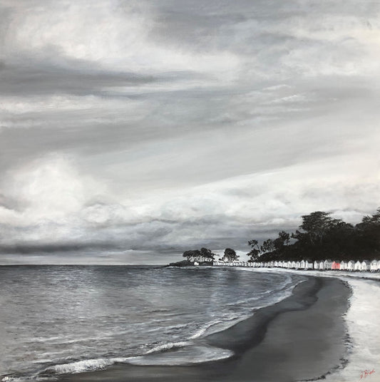 Tableau, Unique plage des Dames, peinture acrylique, Artbeige by Bénédicte Eigelthinger Brigeot, Artiste peintre à Noirmoutier en Vendée