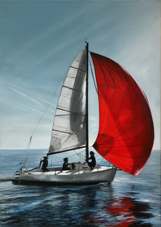 La Voile Rouge Œuvre Originale