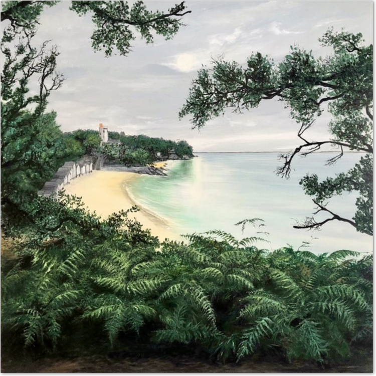 Paradis Rouge Impression sur Papier d'Art en édition limitée