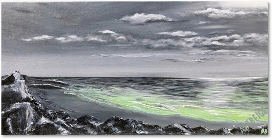 Collection NO autrement... Plage de l'Océan Reproduction Hahnemülhe, Artbeige by Bénédicte Eigelthinger Brigeot