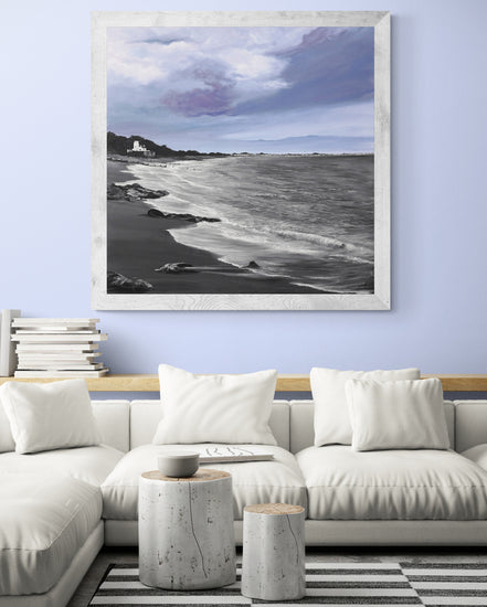 Impression sur papier d'art du tableau "La Clère en janvier" de Bénédicte Brigeot artiste peintre à Noirmoutier