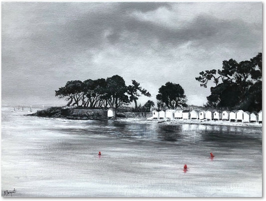 Les cabines blanches Impression sur Papier d'Art en édition limitée