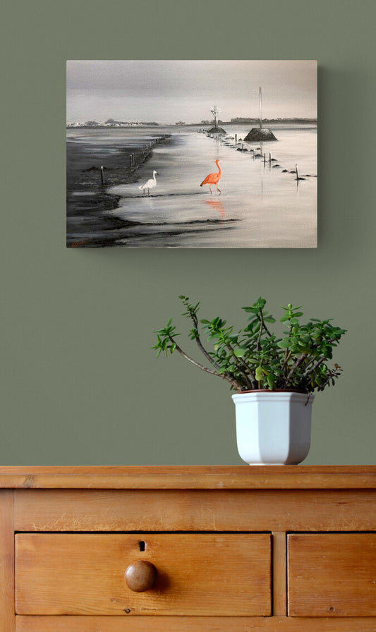 Les oiseaux du Gois Œuvre Originale