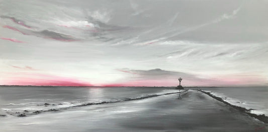 Lumière d'un soir sur le Gois Œuvre Originale