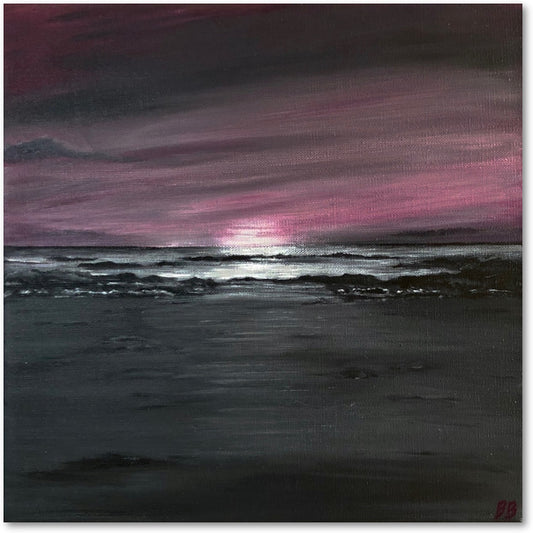 Un soir de basse mer Impression sur papier d'Art en édition limitée