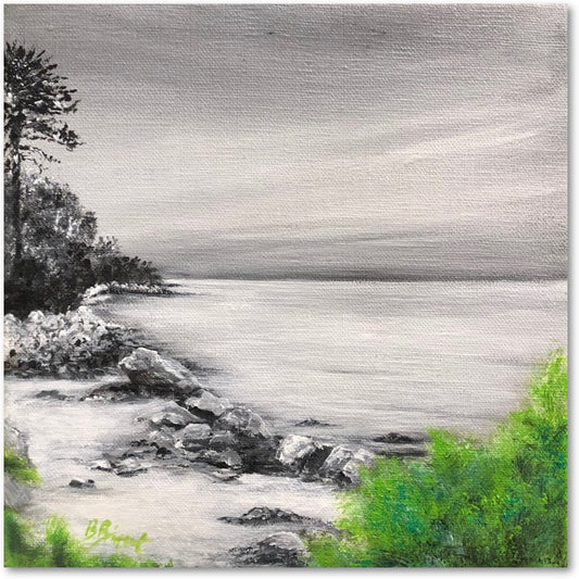 Une petite crique au bois de la Chaize Impression sur Papier d'Art en édition limitée