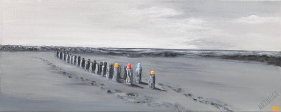 Collection NO autrement... Jeux de plage Œuvre originale, Artbeige by Bénédicte Eigelthinger Brigeot