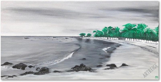 Collection NO autrement... Plage des Dames Reproduction Hahnemülhe, Artbeige by Bénédicte Eigelthinger Brigeot