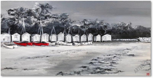 Collection NO autrement... Plage des Sableux Reproduction Hahnemülhe, Artbeige by Bénédicte Eigelthinger Brigeot