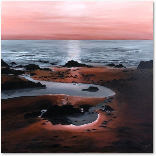 Impression sur papier d'art du tableau "Les Lutins" de Bénédicte Brigeot artiste peintre à Noirmoutier